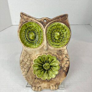 Vintage Treasure Craft Owl Spoon rest/ wall decor